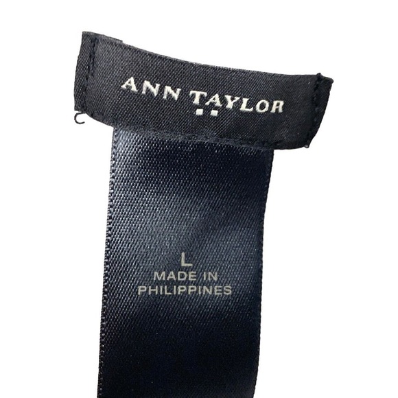 ANN TAYLOR maxi skirt lightweight L NWT $99 Blue White Stripes Summer Lined - Picture 5 of 5